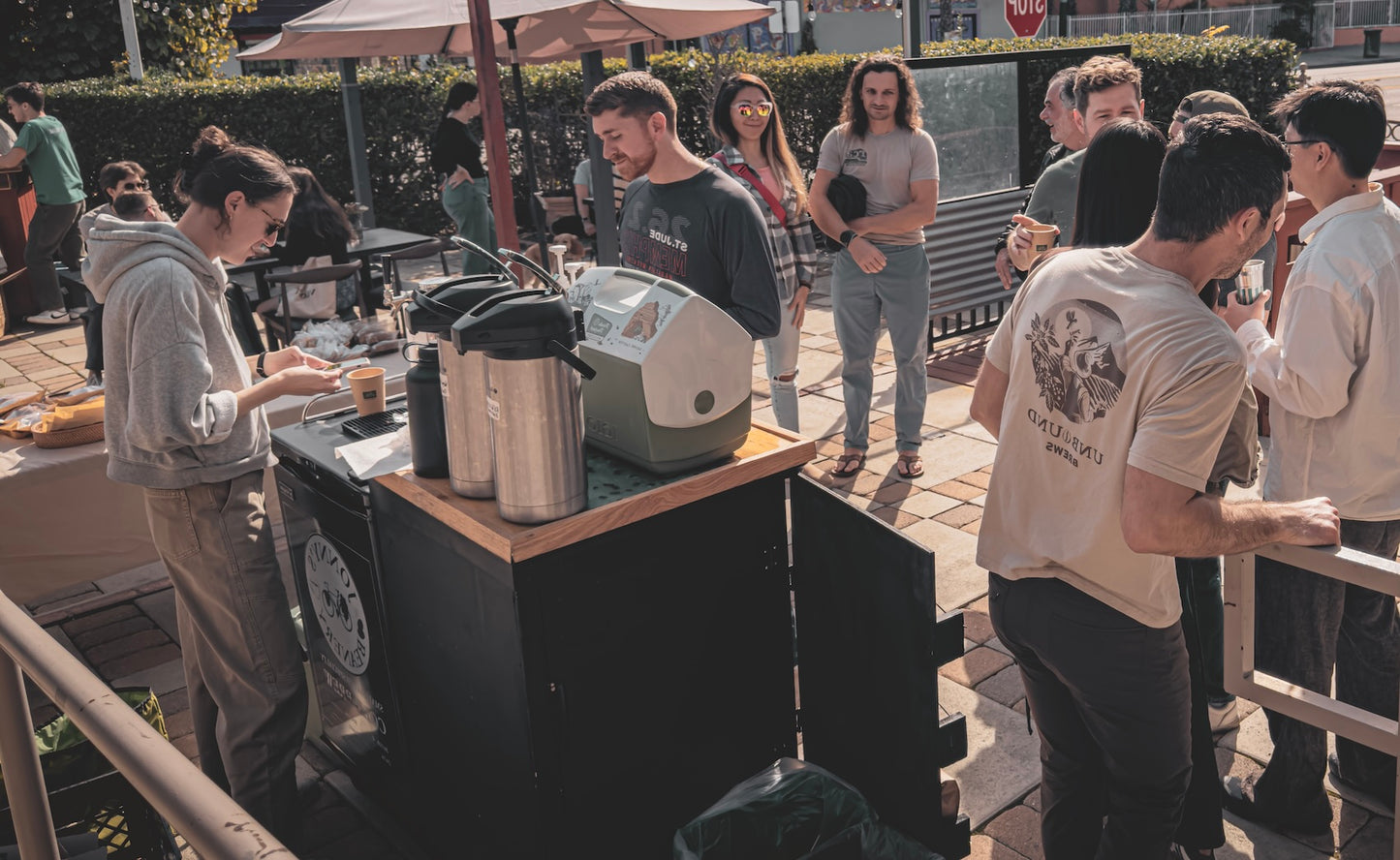 Gather in-person, sip, connect ☕