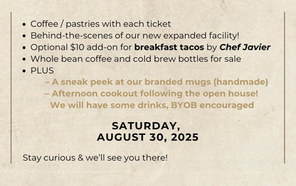 Gather in-person, sip, connect ☕